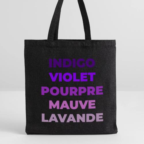 Shades of purple - Recycled Tote Bag
