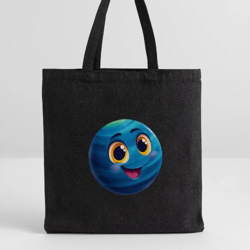 Smiling Blue Planet - Recycled Tote Bag