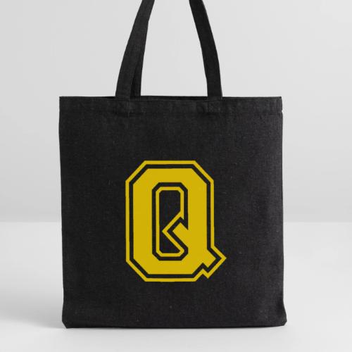 Letter Q – Capital Athletic Alphabet Monogram - Recycled Tote Bag