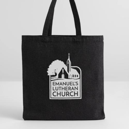 Single Vertical white2 - Recycled Tote Bag