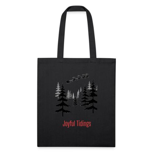 Joyful Tidings Christmas T-Shirt - Recycled Tote Bag