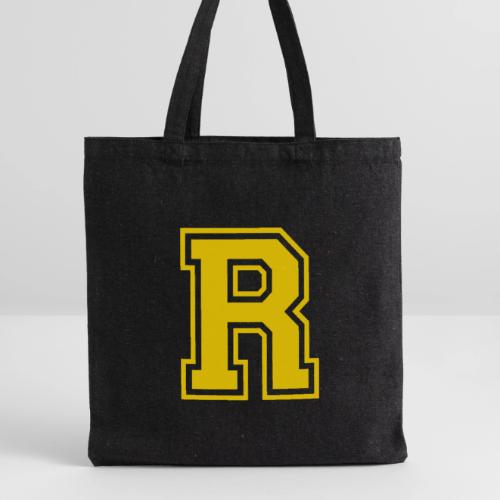 Letter R – Capital Athletic Alphabet Monogram - Recycled Tote Bag