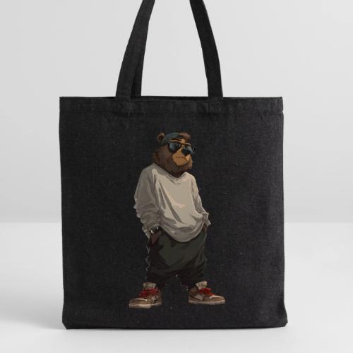 Urban Streetwear Bear Cool Apparel Design - Recycled Tote Bag