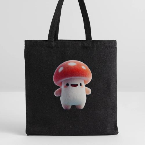 Mushroom: Red Forest Friend - Recycled Tote Bag