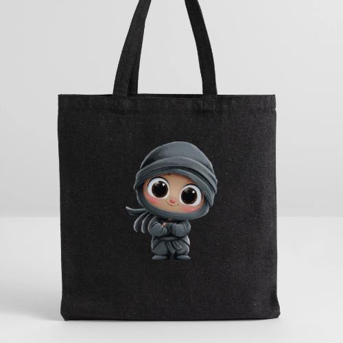 Cute Cartoon Baby Ninja Standing with Big Smile - Recycled Tote Bag