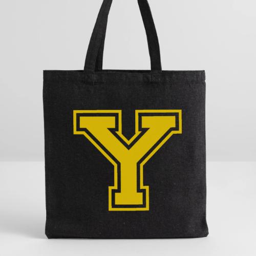 Letter Y – Capital Athletic Alphabet Monogram - Recycled Tote Bag