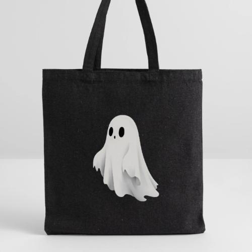 Cute Ghost Cartoon Design - Recycled Tote Bag