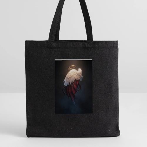 Angel vs Demon Wings Dark Aesthetic Gothic T-Shirt - Recycled Tote Bag
