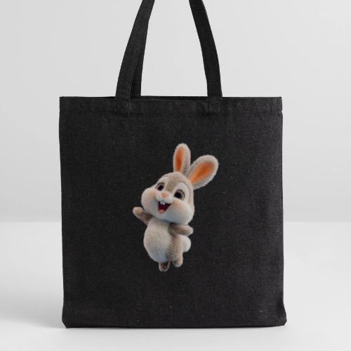 Dancing Baby Rabbit - Recycled Tote Bag