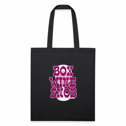 Box Wine Snob - Recycled Tote Bag