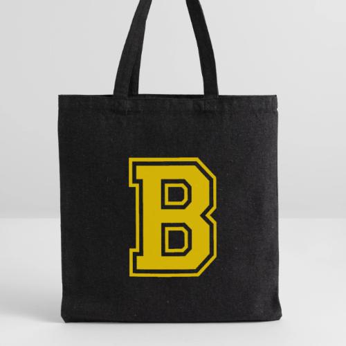 Letter B – Capital Athletic Alphabet Monogram - Recycled Tote Bag