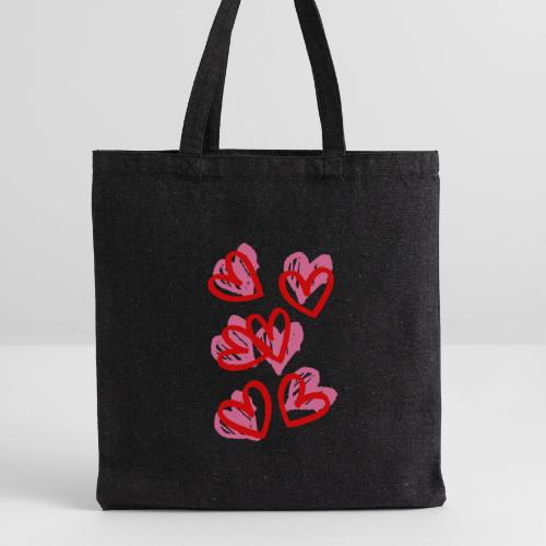 Heart Drawing Mug - Recycled Tote Bag