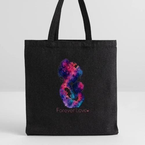 Forever Love-Vibrant Watercolor Mother-Child - Recycled Tote Bag