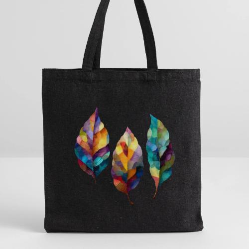 Art: Colorful Leaf Harmony - Recycled Tote Bag