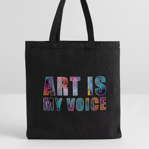 Art Is My Voice - Recycled Tote Bag