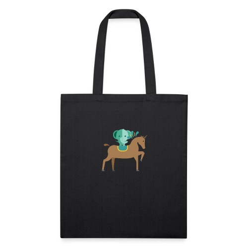 Unicorn and elephant - Recycled Tote Bag