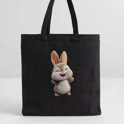 Joyful Baby Rabbit - Recycled Tote Bag