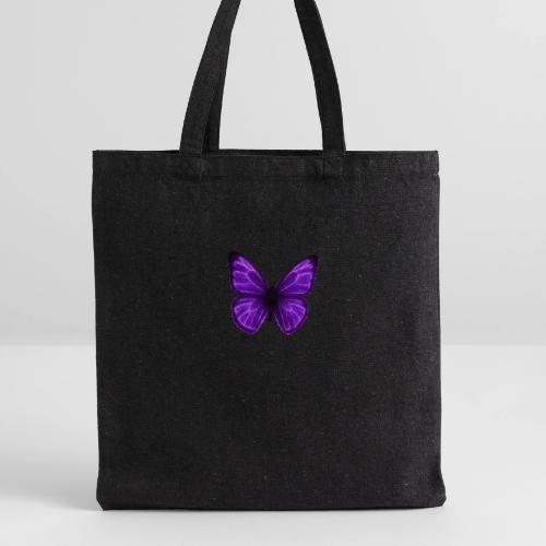 Neon Purple Butterfly - Recycled Tote Bag