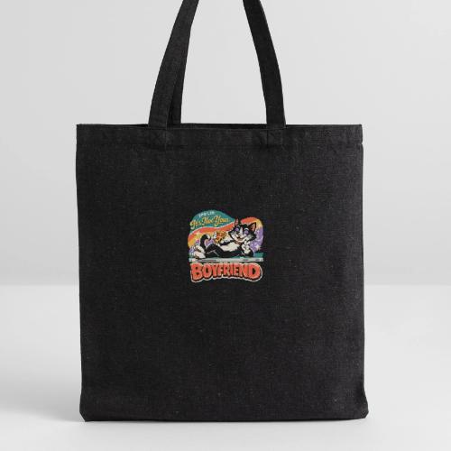 Sassy Cat Pride Pizza Retro Comic - Recycled Tote Bag