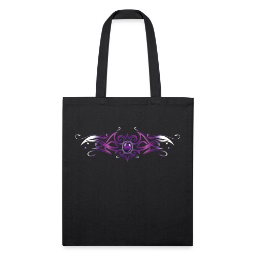 Tattoo tribal ornament with colorful effects. - Recycled Tote Bag