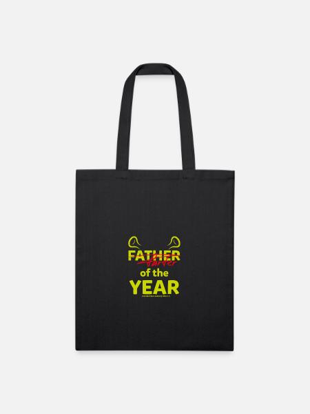 Shrek Design With Quote Father Of The Year Funny - Recycled Tote Bag - black