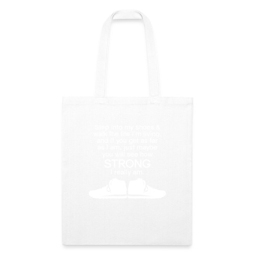 Step into My Shoes (tennis shoes) - Recycled Tote Bag