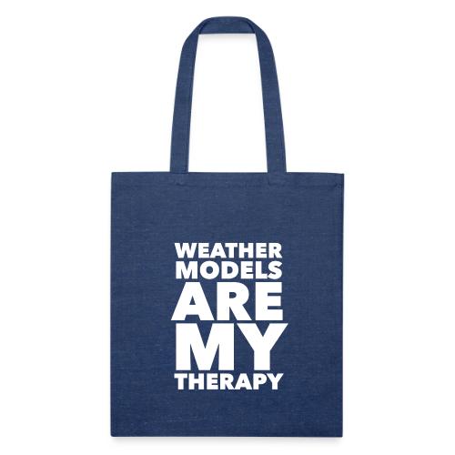 Weather Models are my Therapy - Recycled Tote Bag