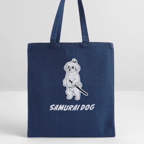 Samurai Maltese Katana Warrior Dog Tee - Recycled Tote Bag