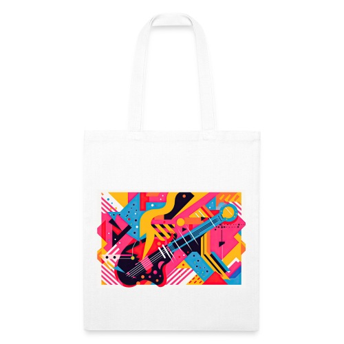 Memphis Design Rockabilly Abstract - Recycled Tote Bag