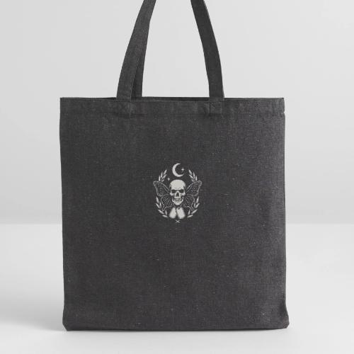 Skull butterfly dog tags - Recycled Tote Bag