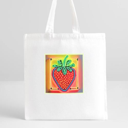 Colorful Strawberry Neon Glow - Recycled Tote Bag