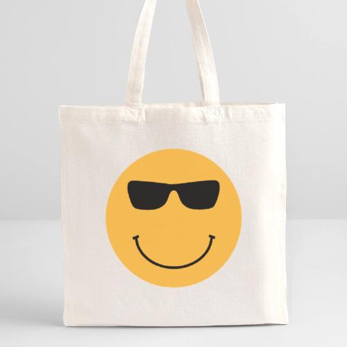 Orange Face with Sunglasses - Recycled Tote Bag