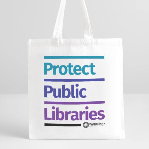 PLA Protect Public Libraries - Recycled Tote Bag