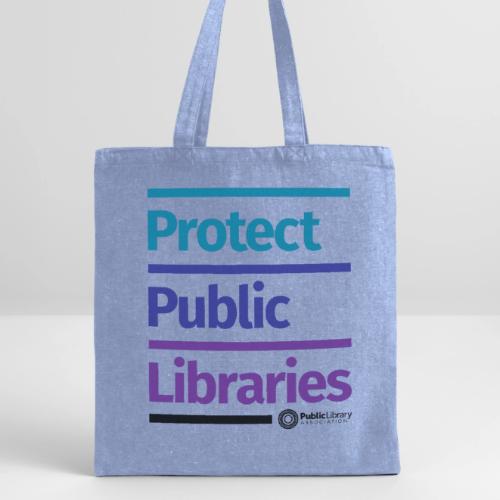 PLA Protect Public Libraries - Recycled Tote Bag