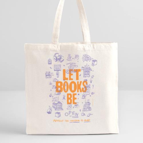 Let Books Be by Mikey Burton - Recycled Tote Bag