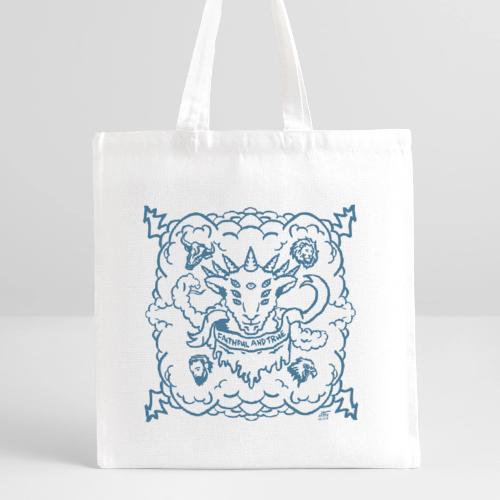 Revelation Lamb Blue - Recycled Tote Bag