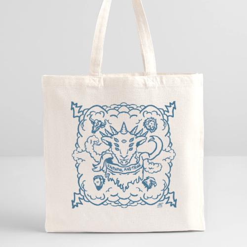 Revelation Lamb Blue - Recycled Tote Bag