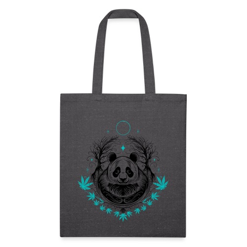 Panda tattoo with bamboo - Recycled Tote Bag