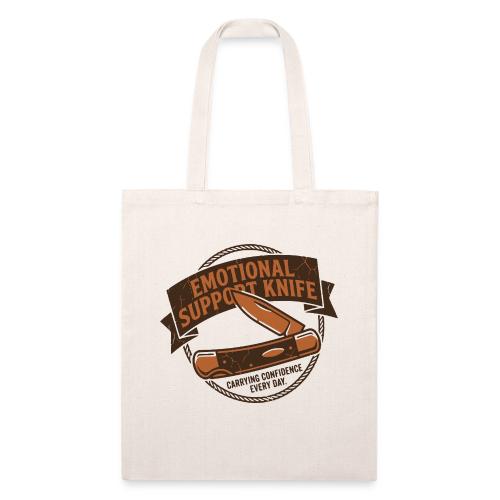 Emotional Support Knife - Funny EDC Pocket Knife - Recycled Tote Bag
