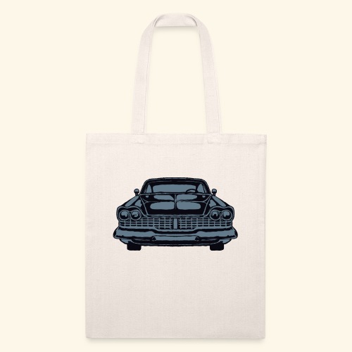 Shape American retro vintage car vector image - Recycled Tote Bag