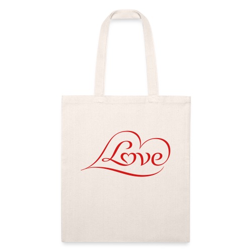 LOVE ♥ 04 ♥ - Recycled Tote Bag