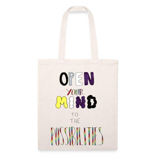 Open Your Mind to the Possibilities - Recycled Tote Bag