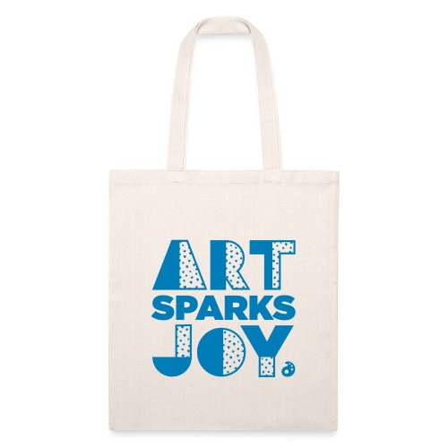 Art Sparks Joy (Dark Blue) - Recycled Tote Bag