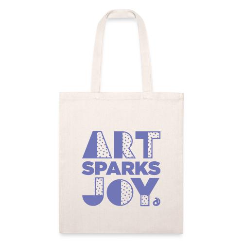 Art Sparks Joy (Purple) - Recycled Tote Bag
