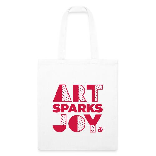 Art Sparks Joy (Red) - Recycled Tote Bag