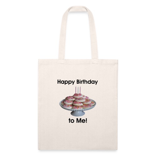 0170 Happy 3rd Birthday - Pink - Recycled Tote Bag