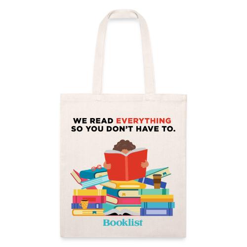 Booklist: We Read Everything, So You Don’t Have To - Recycled Tote Bag