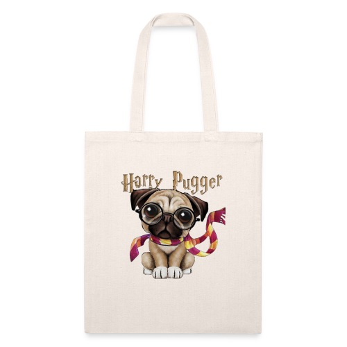Harry Pugger Best Gift for pug lovers - Recycled Tote Bag