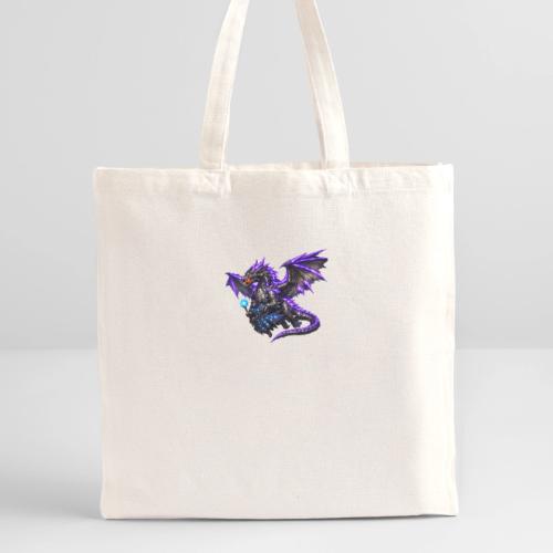 Neon Dragon and Battle Mage - Recycled Tote Bag