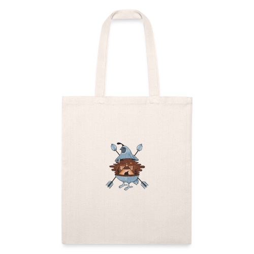pigeon in the tent - Recycled Tote Bag